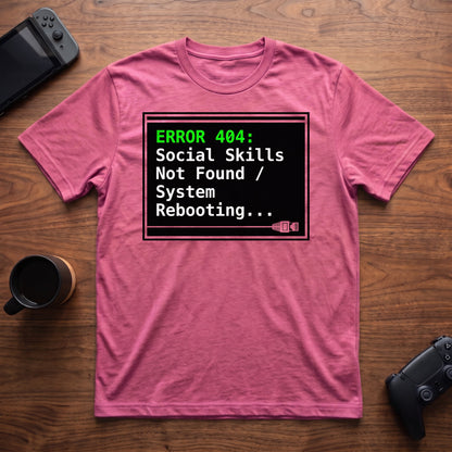 Error 404 T-Shirt - Heather Berry