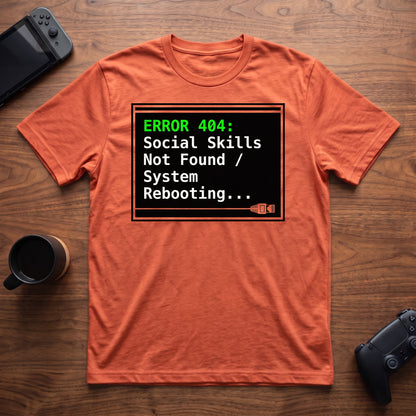 Error 404 T-Shirt - Heather Orange