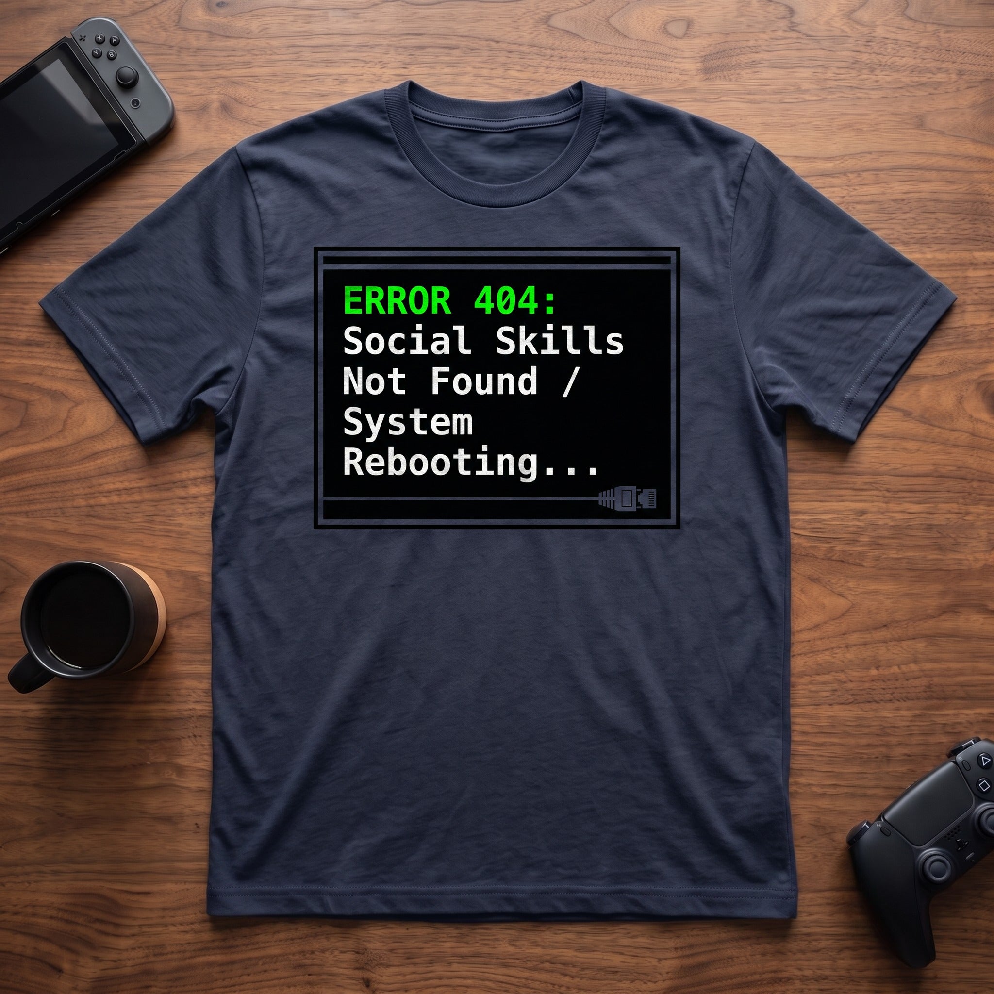 Error 404 T-Shirt - Navy
