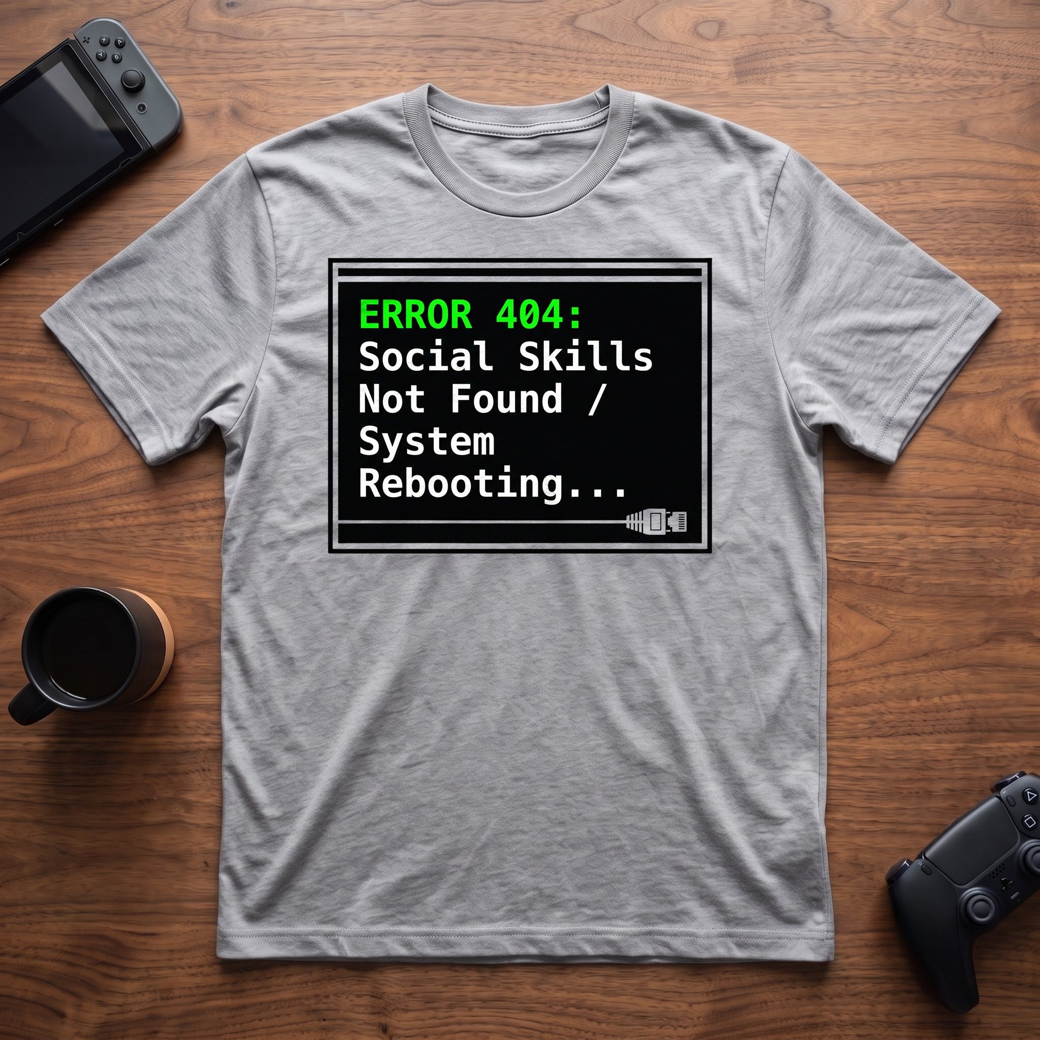 Error 404 T-Shirt - Sport Grey