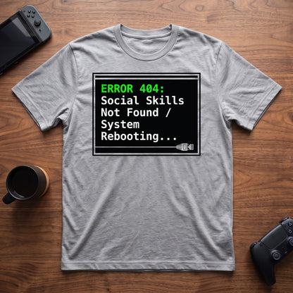 Error 404 T-Shirt - Sport Grey
