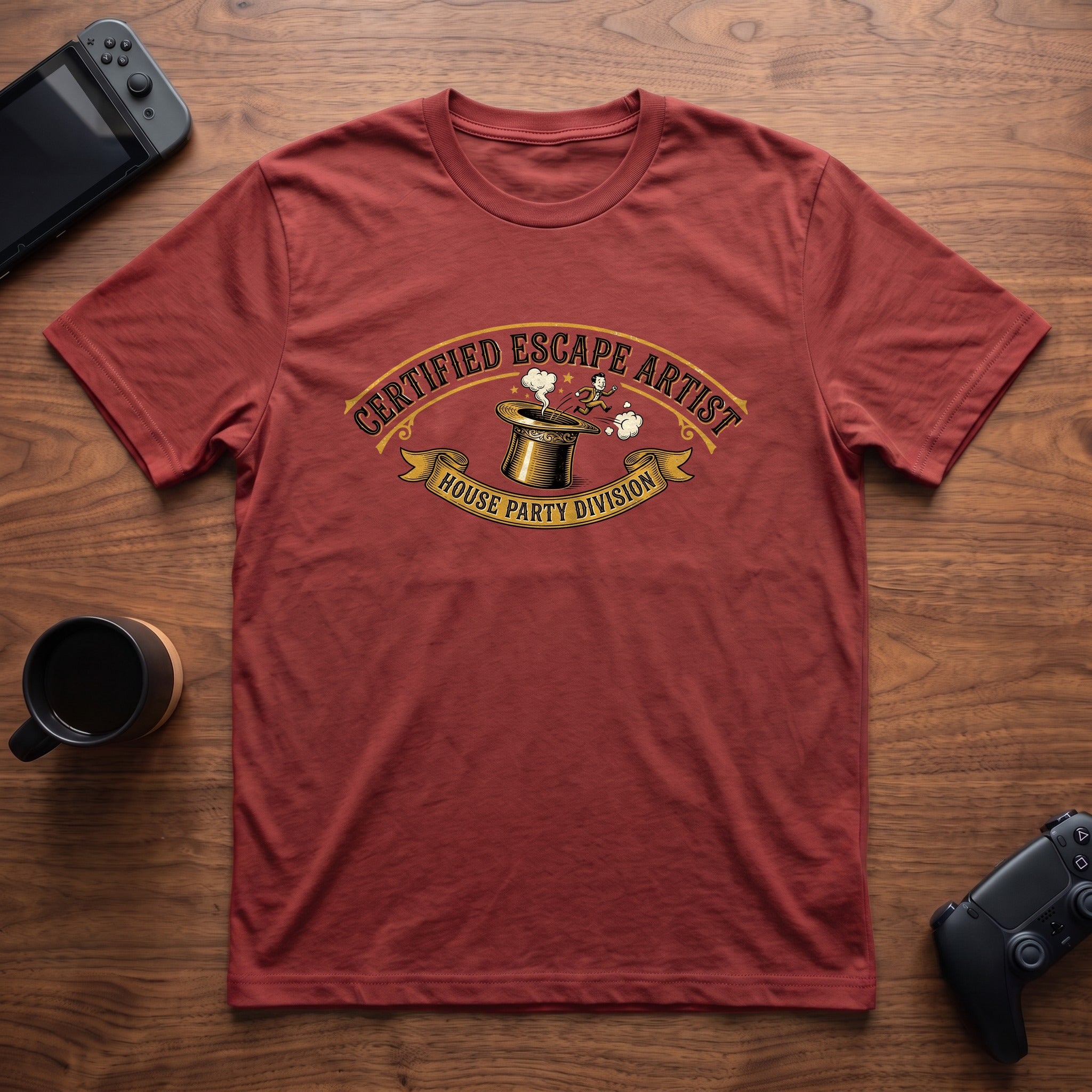 escape-artist-t-shirt - Red