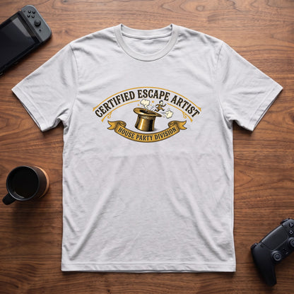 escape-artist-t-shirt - White