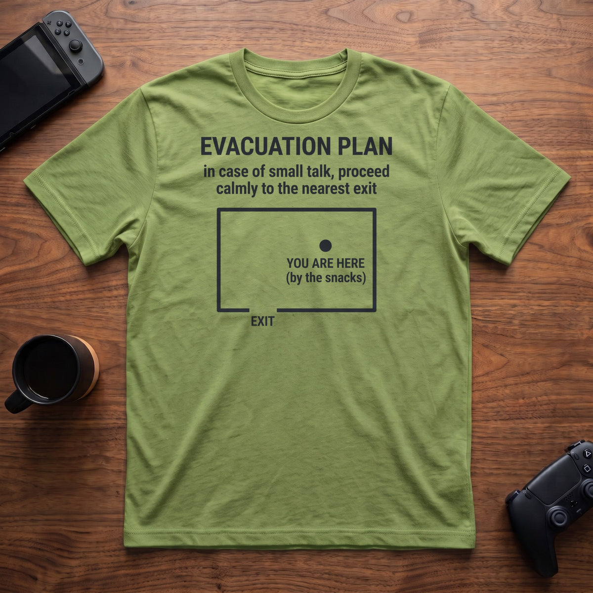 Evacuation Plan T-Shirt - Lime