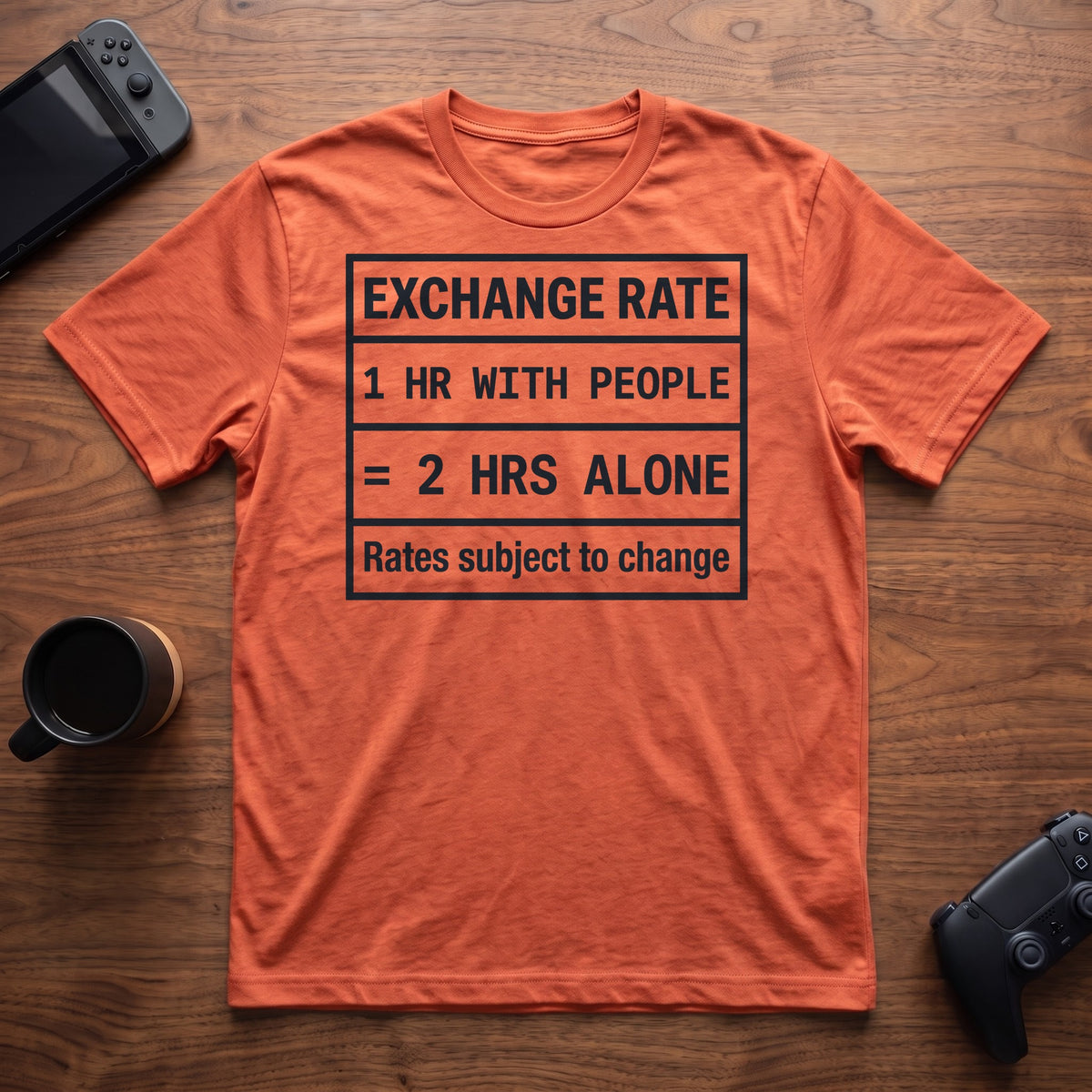 Exchange Rate T-Shirt - Heather Orange