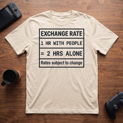 Exchange Rate T-Shirt - Natural