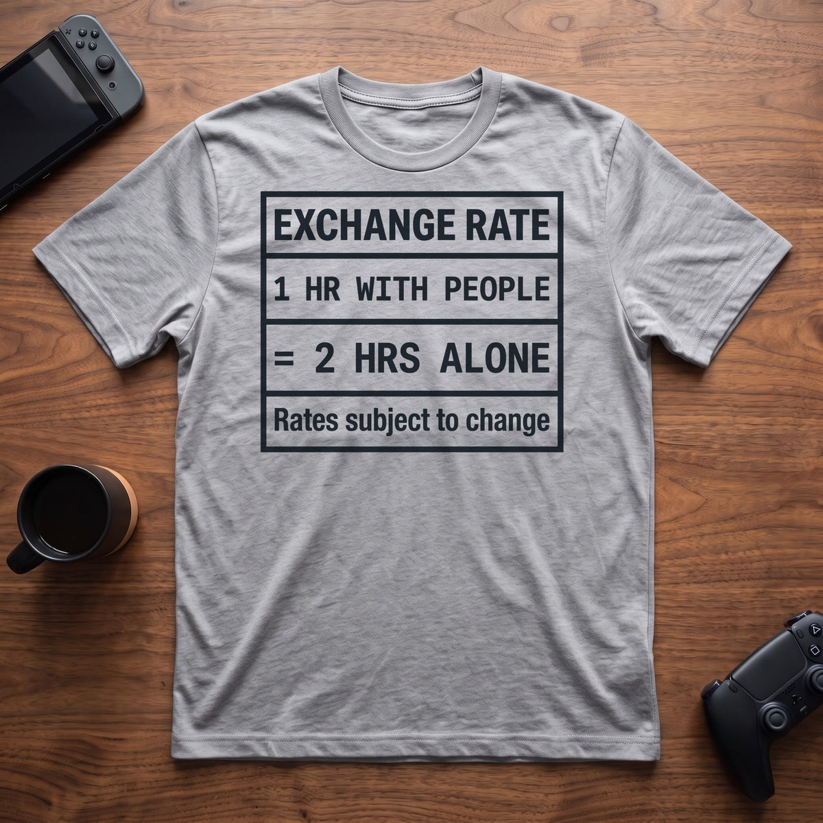Exchange Rate T-Shirt - Sport Grey