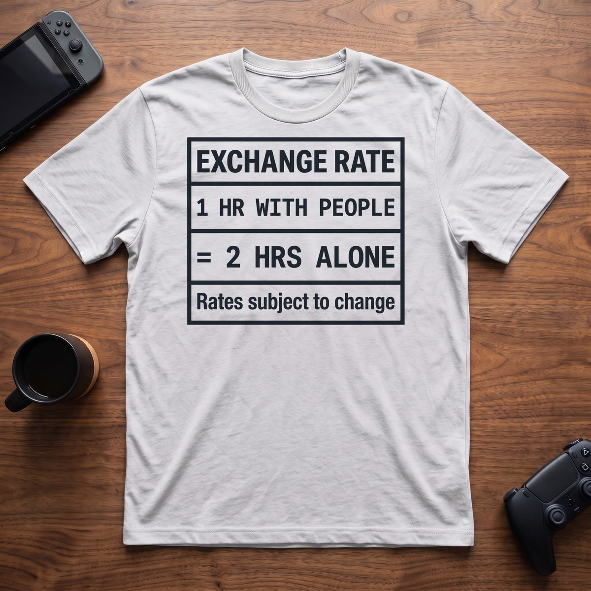 Exchange Rate T-Shirt - White