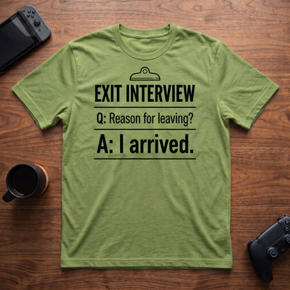 Exit Interview T-Shirt - Lime