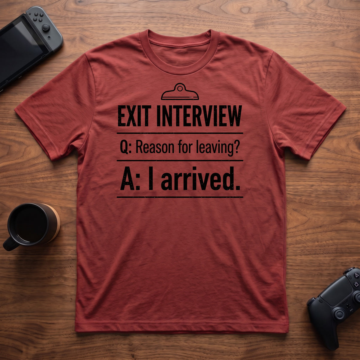 Exit Interview T-Shirt - Red
