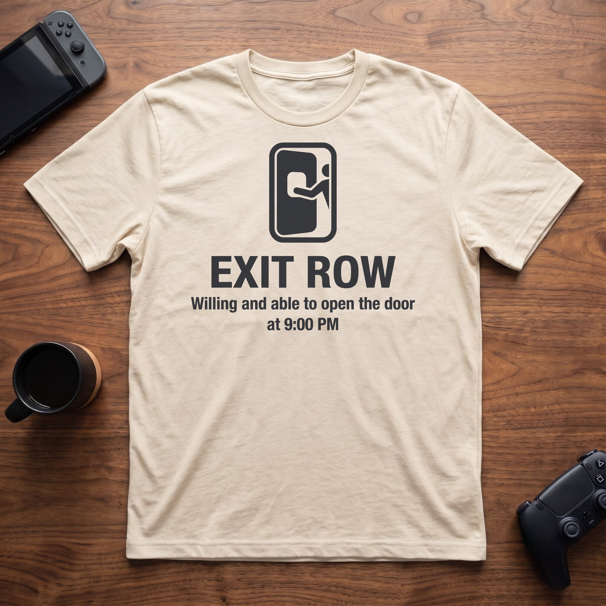 Exit Row T-Shirt - Natural