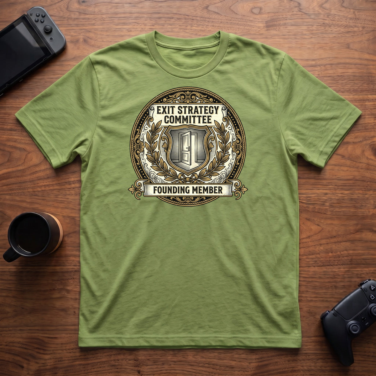 Exit Strategy Committee T-Shirt - Lime