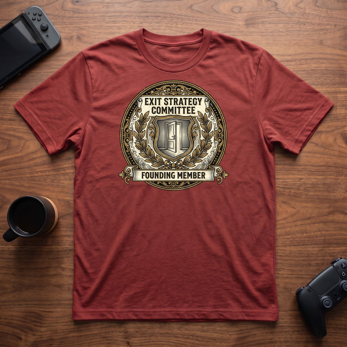 Exit Strategy Committee T-Shirt - Red
