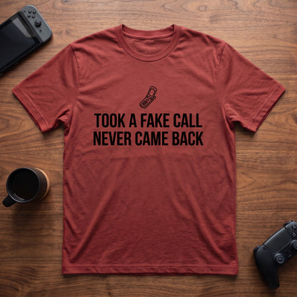 Fake Phone Call T-Shirt - Red