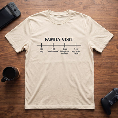 Family Visit T-Shirt - Natural