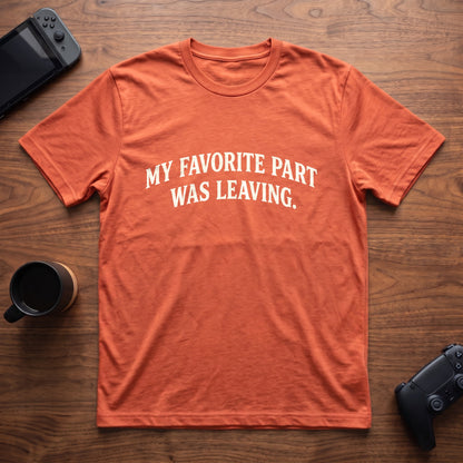 Favorite Part T-Shirt - Heather Orange