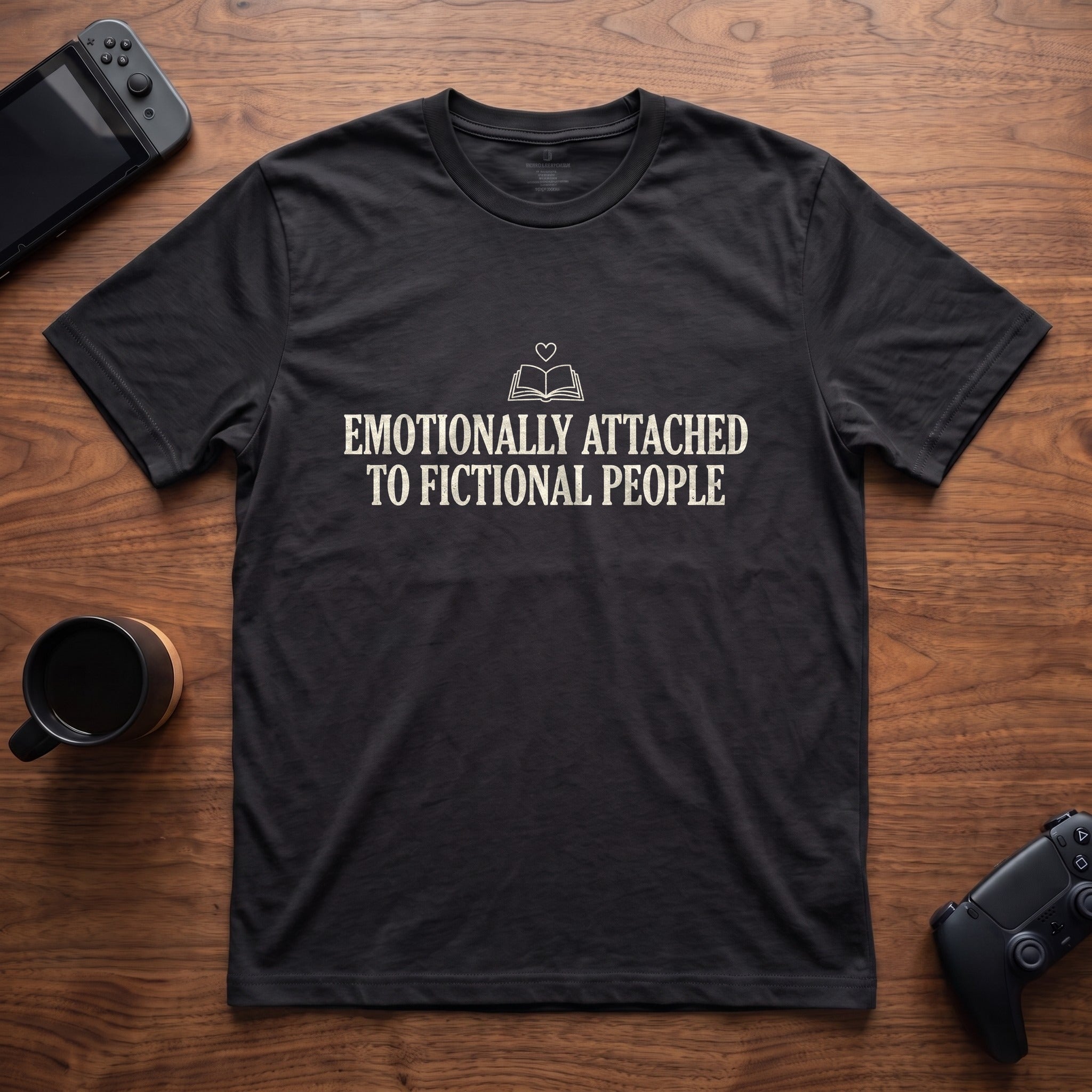 fictional-people-t-shirt - Black