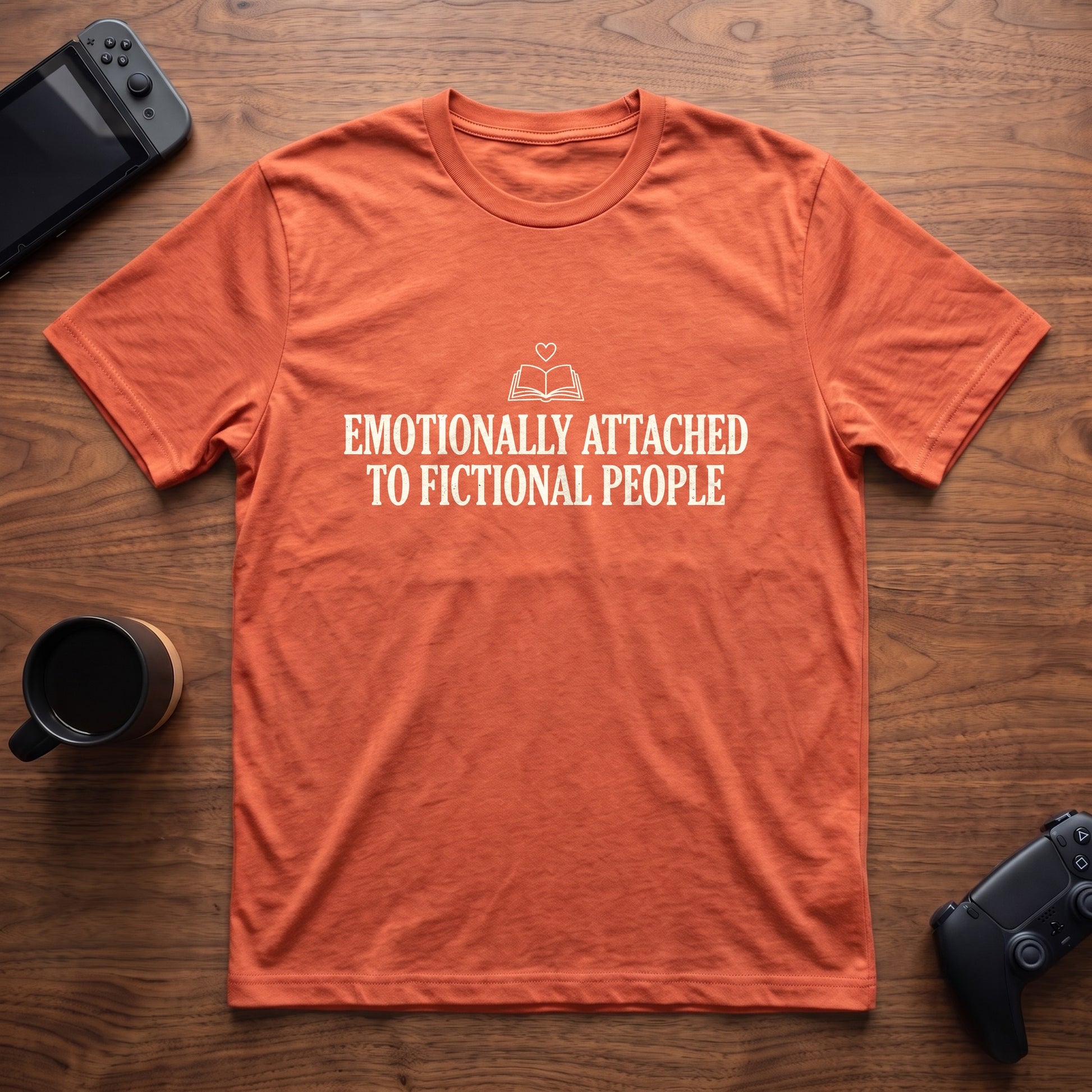 fictional-people-t-shirt - Heather Orange