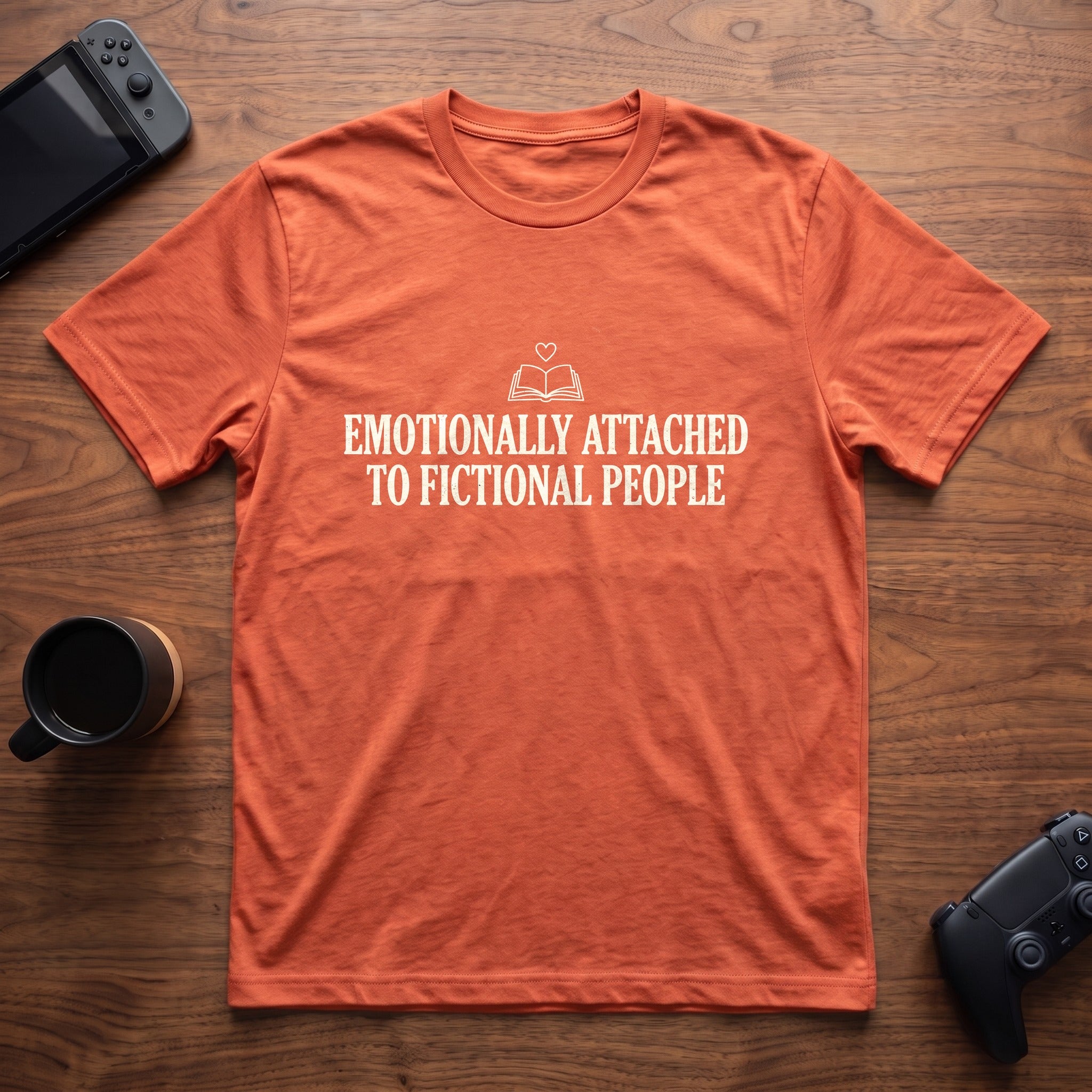 fictional-people-t-shirt - Heather Orange