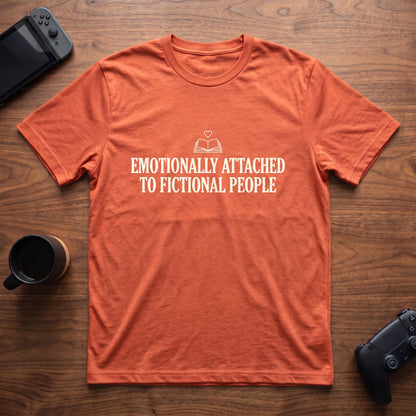 fictional-people-t-shirt - Heather Orange