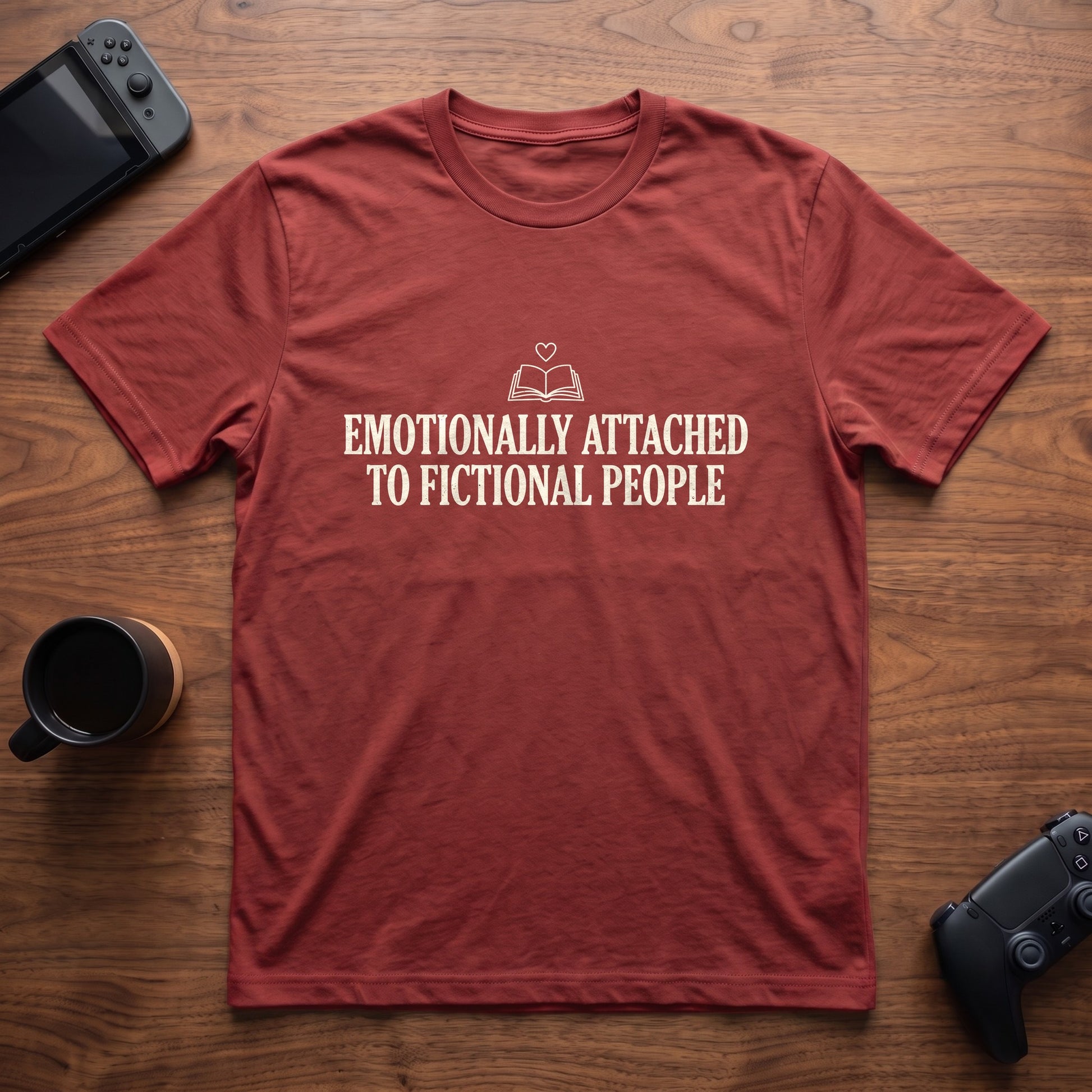 fictional-people-t-shirt - Red
