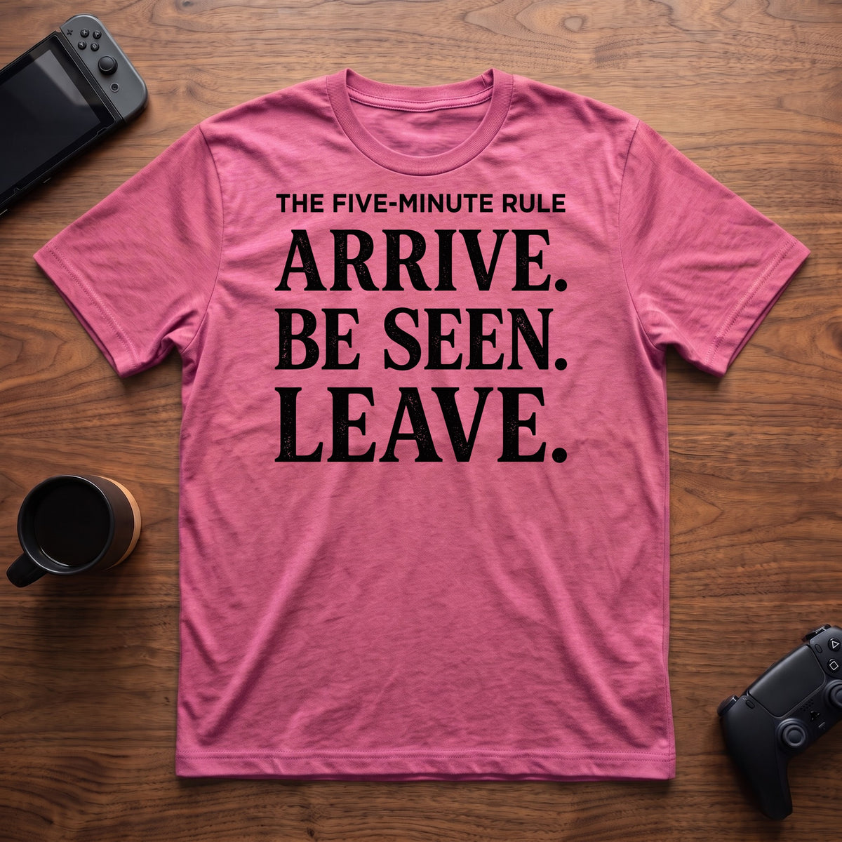 Five Minute Rule T-Shirt - Heather Berry