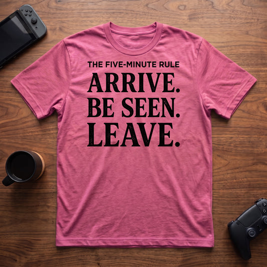 Five Minute Rule T-Shirt - Heather Berry