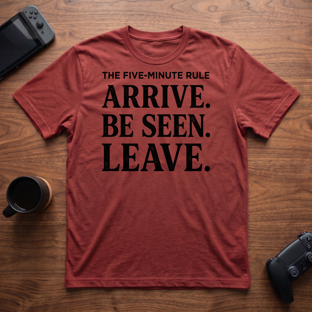 Five Minute Rule T-Shirt - Red