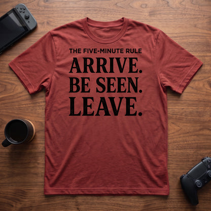 Five Minute Rule T-Shirt - Red