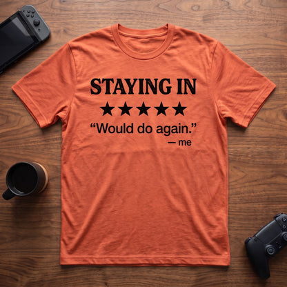 Five Stars T-Shirt - Heather Orange