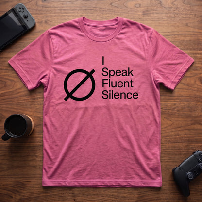 fluent-silence-t-shirt - Heather Berry