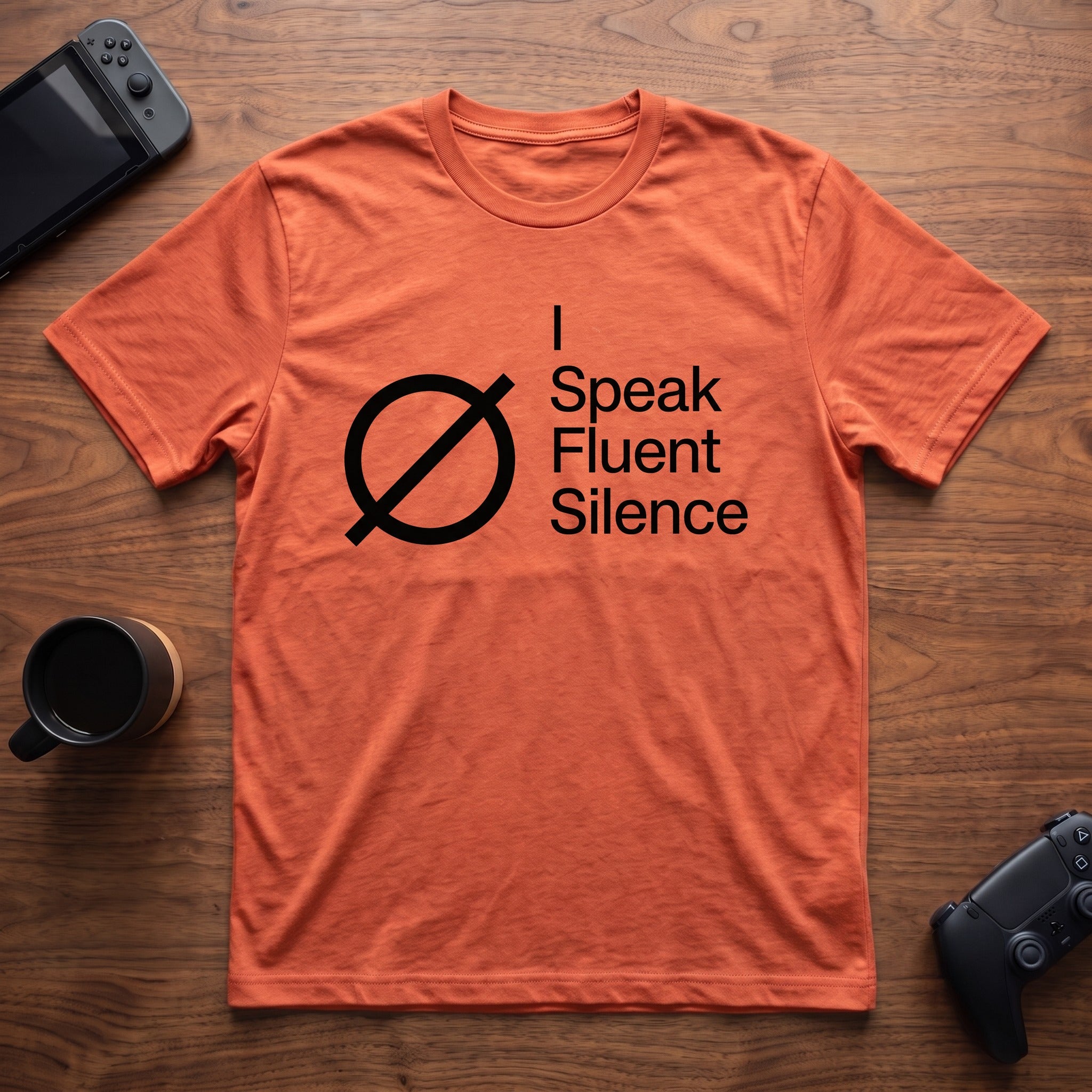fluent-silence-t-shirt - Heather Orange