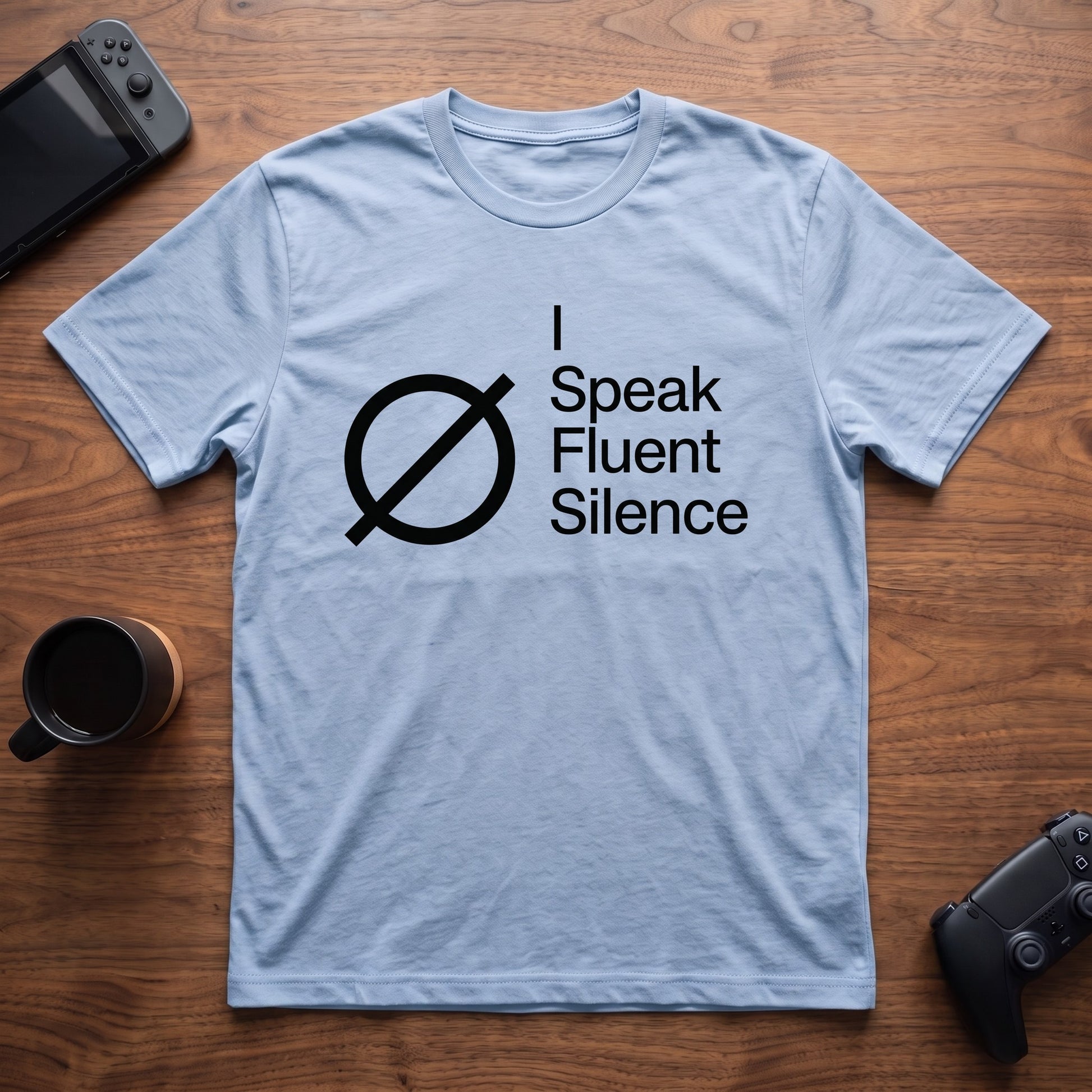 fluent-silence-t-shirt - Light Blue