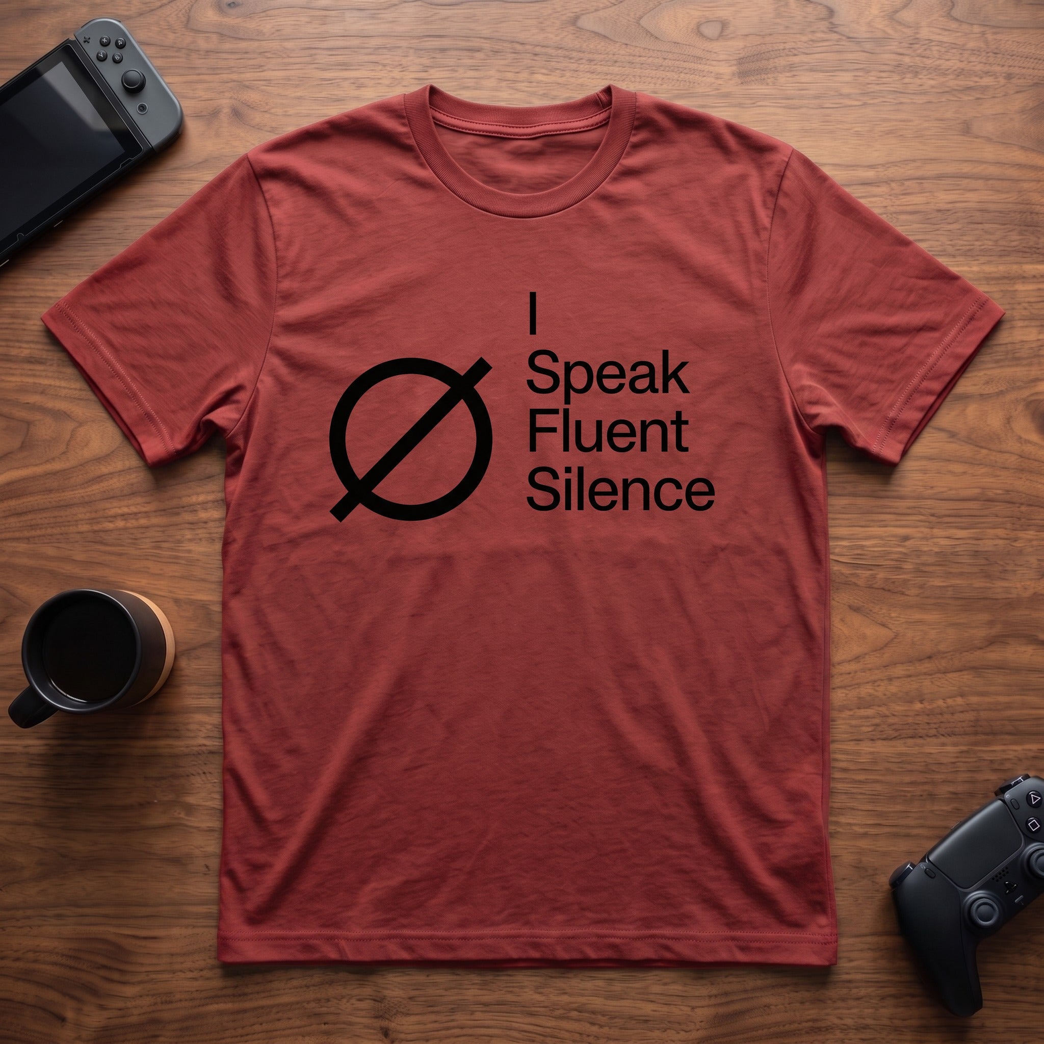 fluent-silence-t-shirt - Red
