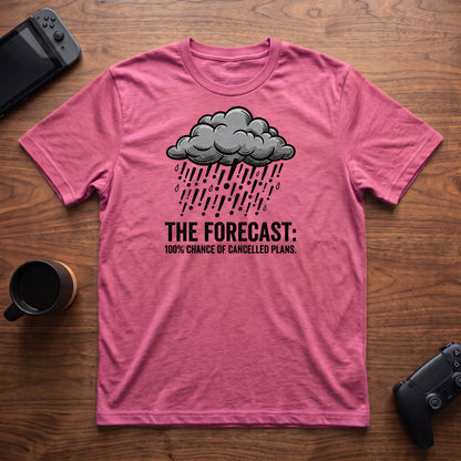 forecast-cancelled-plans-t-shirt - Heather Berry