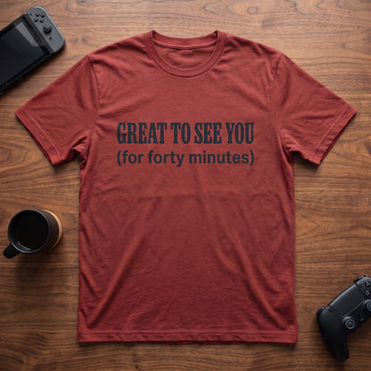 Forty Minutes T-Shirt - Red