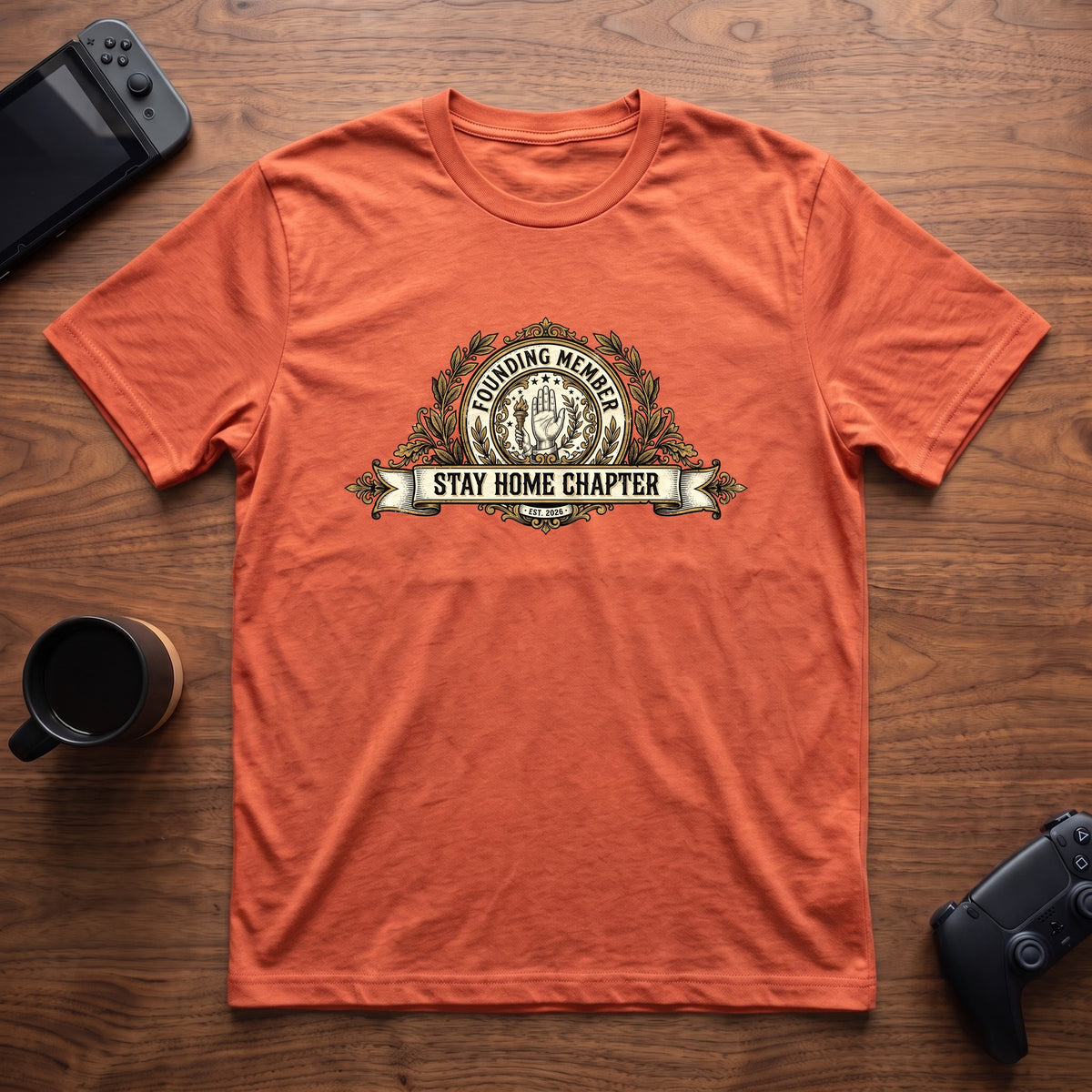 Founding Member T-Shirt - Heather Orange