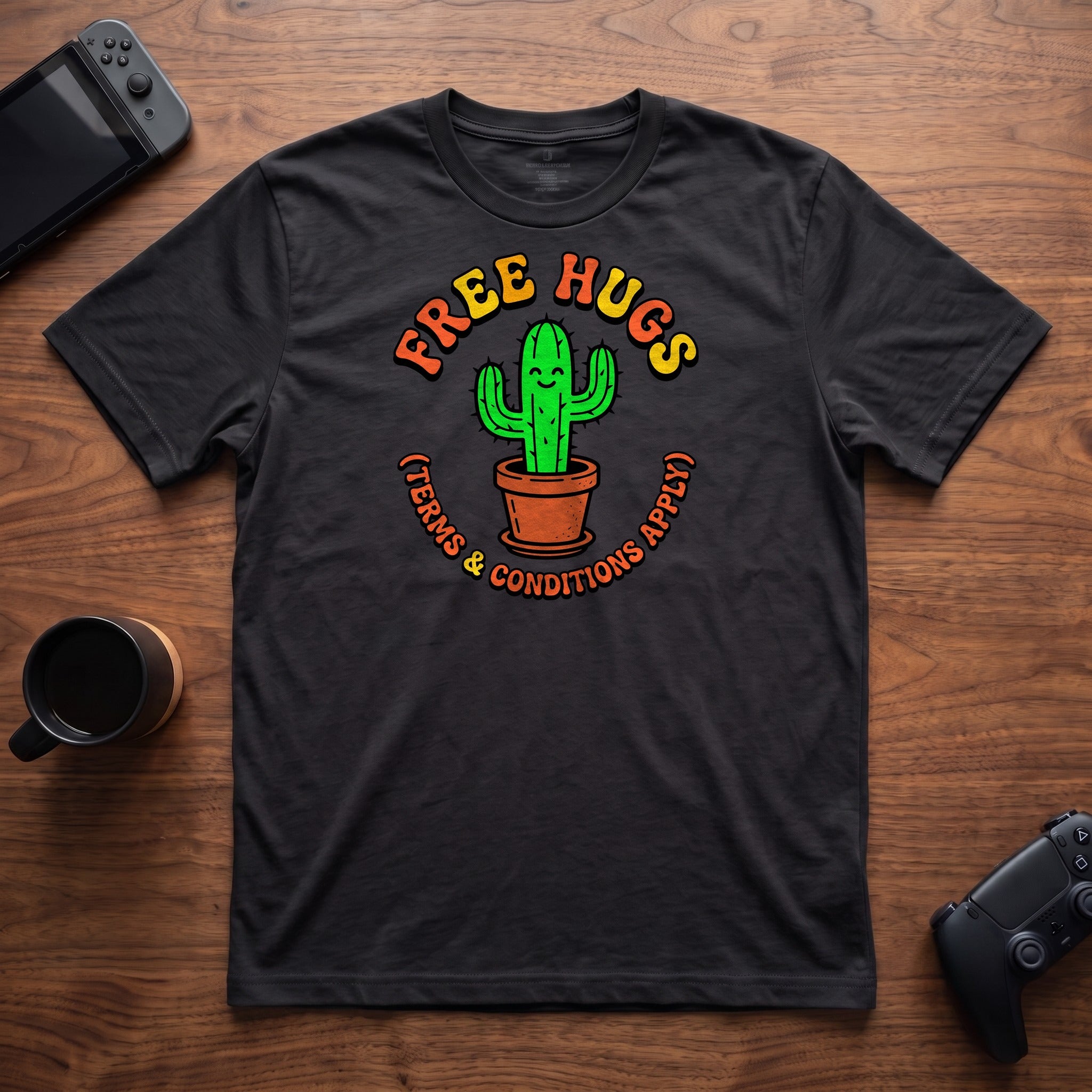 free-hugs-t-shirt - Black