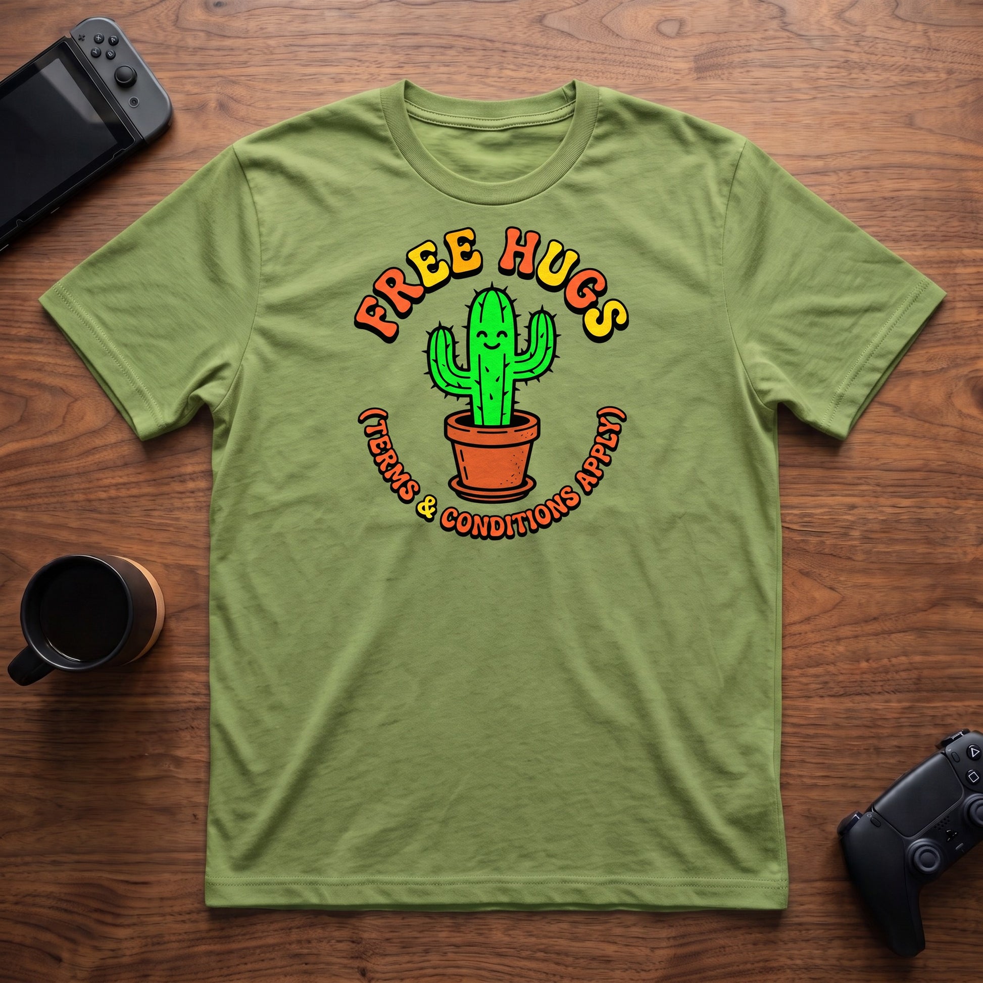 free-hugs-t-shirt - Lime