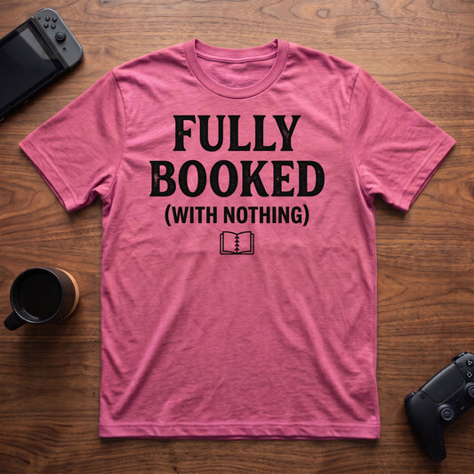 Fully Booked T-Shirt - Heather Berry