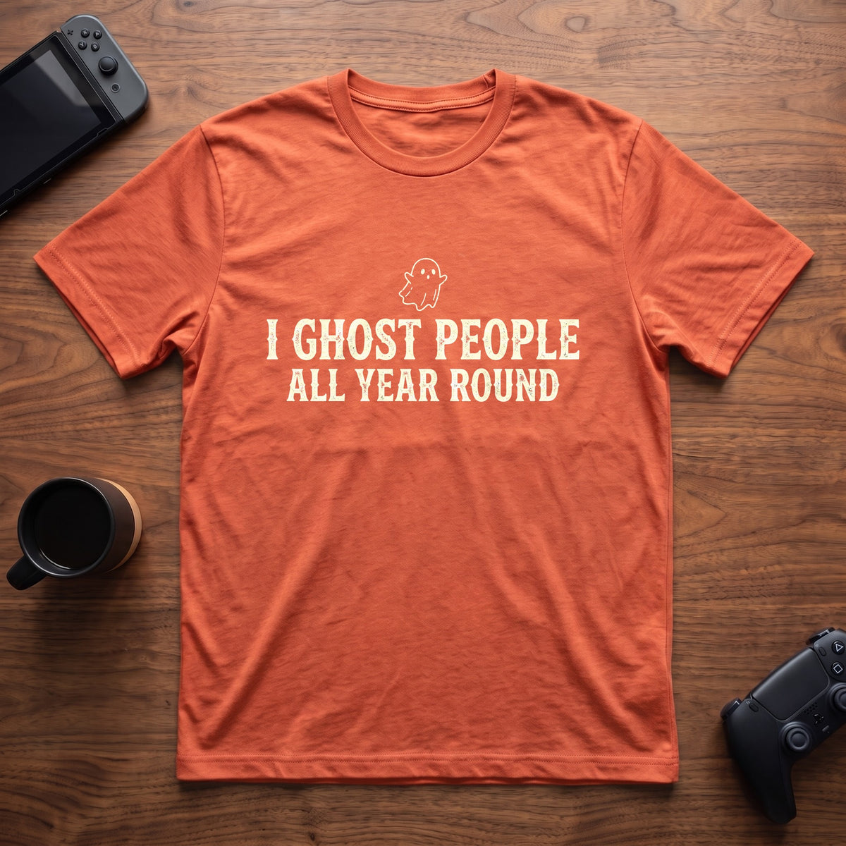 Ghost People T-Shirt - Heather Orange