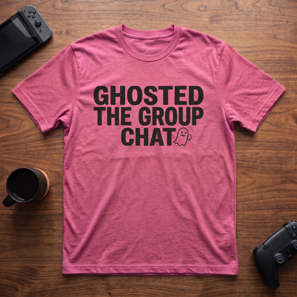 Ghosted The Group Chat T-Shirt - Heather Berry