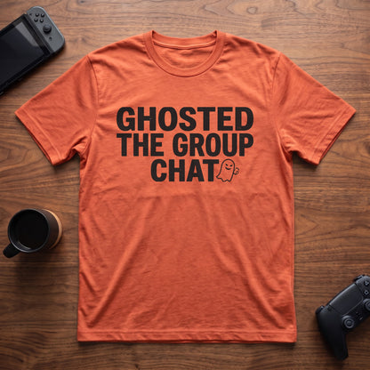 Ghosted The Group Chat T-Shirt - Heather Orange