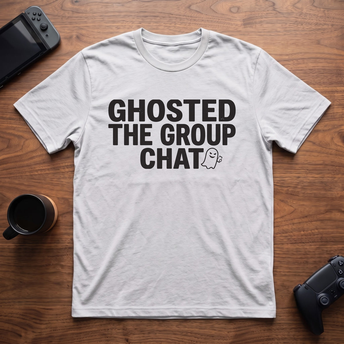Ghosted The Group Chat T-Shirt - White