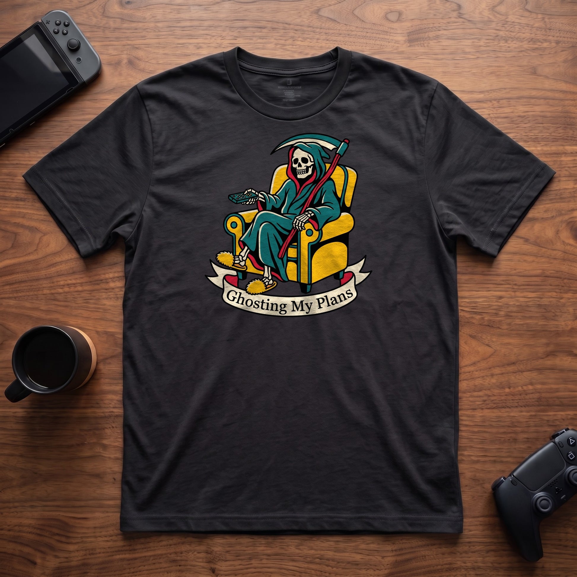 Ghosting My Plans T-Shirt - Black