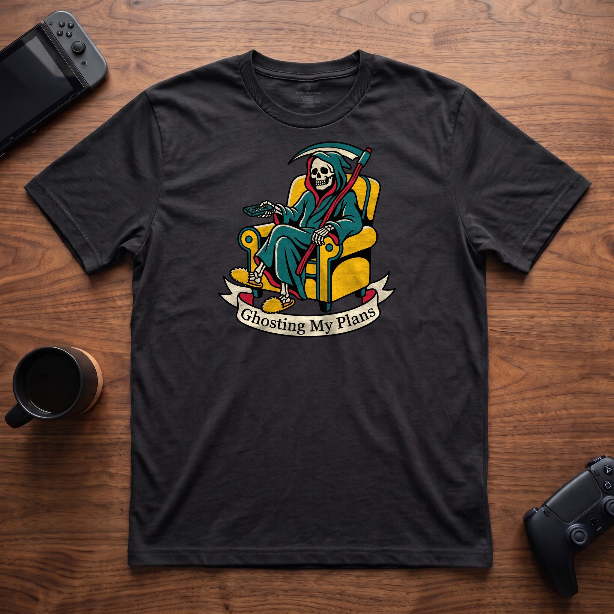 Ghosting My Plans T-Shirt - Black