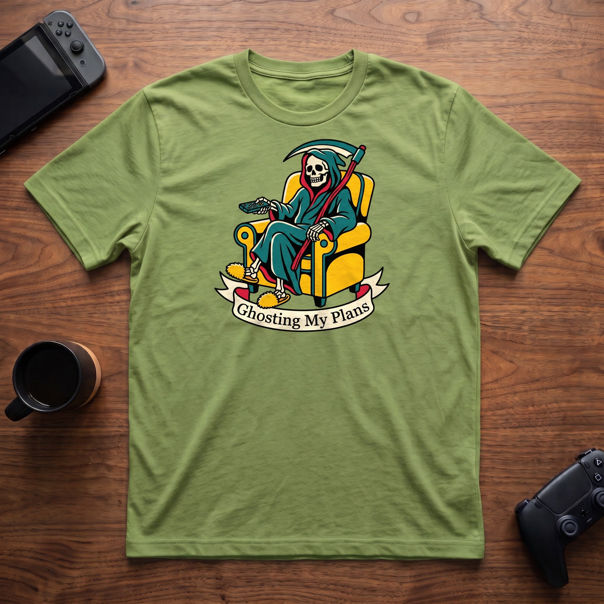 Ghosting My Plans T-Shirt - Lime