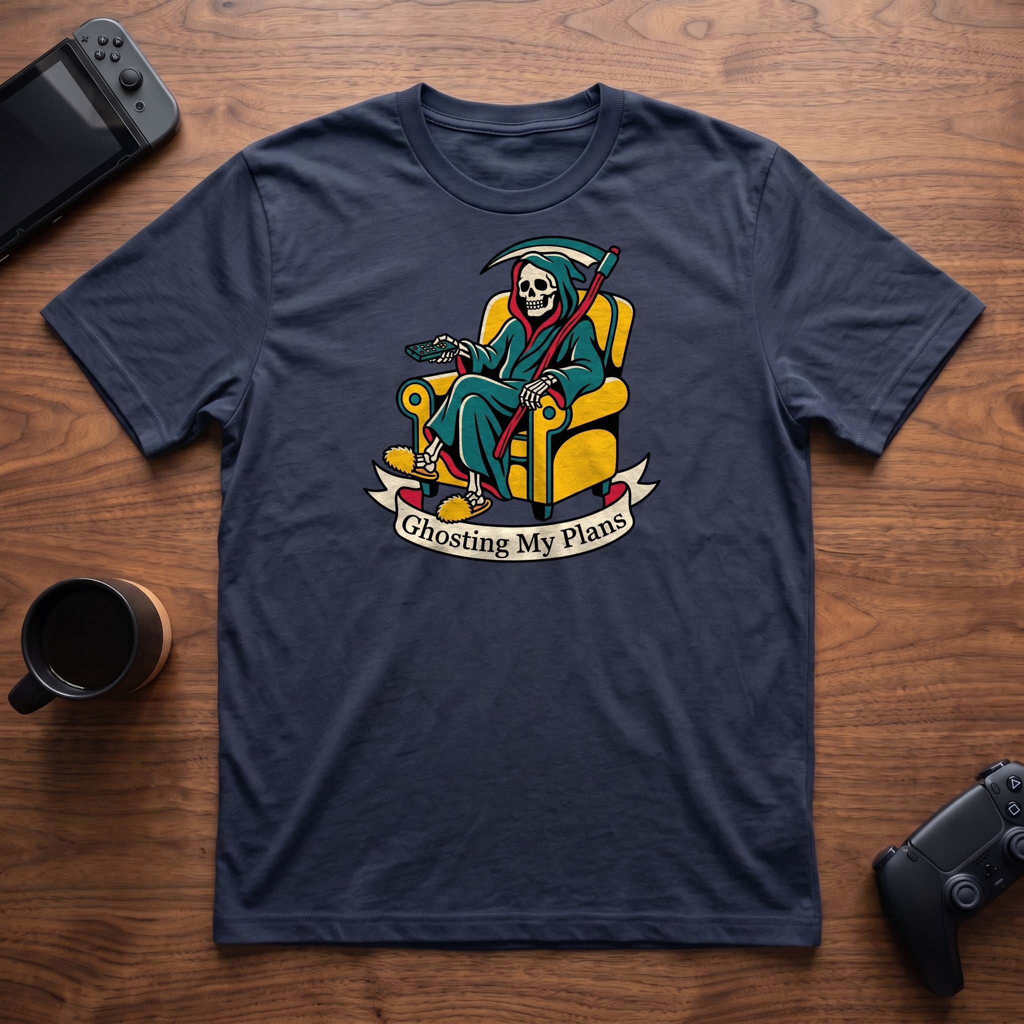 Ghosting My Plans T-Shirt - Navy