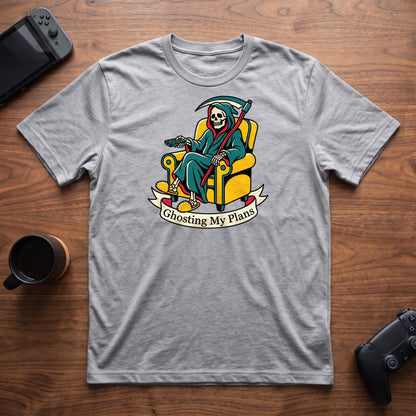 Ghosting My Plans T-Shirt - Sport Grey