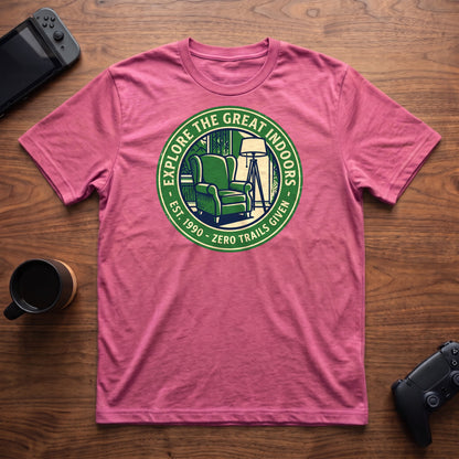 Great Indoors T-Shirt - Heather Berry